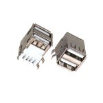 Гніздо 2хUSB мама Type-A 90